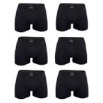 Malabadi Erkek 6'lı Premium Collection Modal Boxer 6M251 (Siyah, XL)