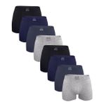 Malabadi Erkek 8'li Premium Collection Modal Boxer 8M251 (Düz Karışık, 2XL)