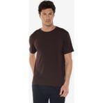Malabadi Erkek Bisiklet Yaka Micro Modal Extra Yumuşak Rahat Kalıp Tişört 930 - Kahve - 3XL