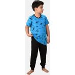 Malabadi Erkek Çocuk 3 Lü Set Desenli Yazlık Pijama Takımı M3001 - Mavi - 2 Yaş