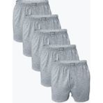 Malabadi Erkek Gri 5 li Geniş Kalıp %100 Pamuk Boxer MB2400 - XL