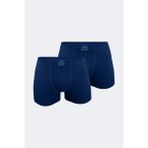 Malabadi Erkek Lacivert 2 Li Pamuk Elastan Boxer 074 2M074
