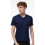 Malabadi Erkek Lacivert Basic V Yaka Ince Modal Tişört 085