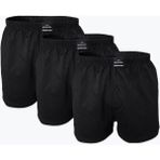Malabadi Erkek Siyah 3 Lü Geniş Kalıp %100 Pamuk Boxer 3M024 - 2XL