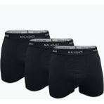 Malabadi Erkek Siyah 3 Lü Paket Pamuk Elastan Boxer 3M075 - 2XL