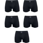 Malabadi Erkek Siyah 5 Li Pamuk Elastan Boxer 5M074 - XL