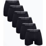 Malabadi Erkek Siyah 6 Lı Premium Collection Modal Boxer 6M252