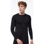 Malabadi Erkek Siyah Yuvarlak Yaka Uzun Kollu Modal Body 045 - 3XL