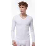 Malabadi Erkek V Yaka Uzun Kollu Modal Body 059 (BEYAZ, XL)