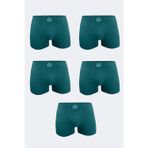 Malabadi Erkek Yeşil 5 Li Pamuk Elastan Boxer 5M074