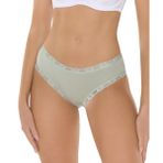 Malabadi Kadın 2’li Paket Extra Yumuşak Micro Modal Dantelli Slip Külot 700 (Yeşil, M)