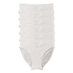 Malabadi Kadın 6 lı Paket Modal Dar Kalıp Ara Bel Slip Külot 6M187 (Ekru, 3XL)