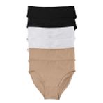 Malabadi Kadın 6 lı Paket Modal Dar Kalıp Ara Bel Slip Külot 6M187 (Siyah-Beyaz-Ten Rengi, XL)