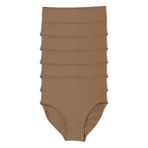 Malabadi Kadın 6 lı Paket Modal Yüksek Bel Slip Külot 1955 (Cappuccino, XL)