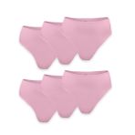 Malabadi Kadın 6 lı Paket Modal Yüksek Bel String Tanga 6M178 (Pembe, M)