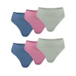 Malabadi Kadın 6 lı Paket Modal Yüksek Bel String Tanga 6M178 (Soft Renkli, S)