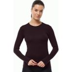 Malabadi Kadın Kahverengi Yuvarlak Yaka Uzun Kollu Modal Body 182 - XL