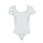 Malabadi Kadın Kısa Kol Açık Yaka Çıtçıtlı Modal Body 133 Ekru/XL