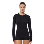 Malabadi Kadın Yuvarlak Yaka Body Uzun Kollu Modal Penye 182 (SİYAH, M)