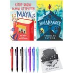 Malamander ve Kitap Kurdu Olmak İstemeyen Maya 2'li Set - Kalem