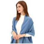 Malaxlx Bayan Eşarp Pashmina Şal ve Abiye Düğün Gelin Hediyeleri Büyük Yumuşak Atkılar Şal, Mavi, Tek Beden