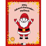 Malbuch Adventskalender für Weihnachten, ausmalen für Kinder, A4: 24 zauberhafte Bilder zum ausmalen