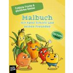 Malbuch mit Apfel Schorli und seinen Freunden – Tauche ein in die bunte Welt von Apfel Schorli und seinen fröhlichen Obst- und Gemüsefreunden! | 64 Bilder | Ideal für Mädchen und Jungen
