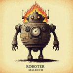 Malbuch Roboter in Aktion: Entdecken Sie die erstaunlichen Berufe von Robotern. Für Kinder, Jungen und Mädchen jeden Alters.