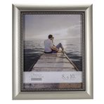 Malden Uluslararası Tasarımlar 8x10 Boncuklu Resim Çerçevesi Şampanya Kaplama, 2306-80, Kalay