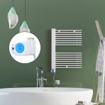 Male Elektrikli Havlupan 600X800 Beyaz (Musa Termostat) 600W