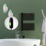 Male Elektrikli Havlupan 600X800 Siyah (Onoff Düğmeli) 600W