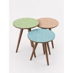 Maleno Dekoratif Zigon Sehpa Set (6'LI TABLO HEDİYELİ)
