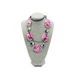 Malezya Pembe Metal Etnik Kolye No:2
