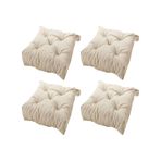 Malında Sandalye Minderi Ekru 4 Adet 40/35X38x7 Cm