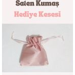 Malinka 20 Adet Pembe Saten Lüks Bez Kına Düğün Mevlüt Sünnet Hediye Kesesi Çanta
