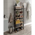 Mallbilia Dekoratif Banyo Düzenleyici Organiser Havluluk Peçetelik Çok Amaçlı Raf 8 Katlı - Renkli