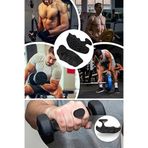 Mallez Sporcu El Koruma Pedi Silikon Kaymaz Fitness Ağırlık Kaldırma Eldiveni Avuç İçi Destek Ped