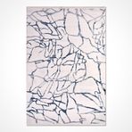 Mallory Beyaz Soyut Modern Geometrik Etnik Desenli Boho Makinada Yıkanabilir Hafif Hav Toz Vermez Leke Tutmaz Kaymaz Taban Dijital Makine Baskı Halı Oturma Odası Salon Yolluk Koridor Mutfak Halısı