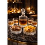 Maloria 7 Parça Lüks Kokteyl Seti | 1200 cc Karaf + 4 Adet 285 cc Bardak + 2 Adet 460 ml Çerezlik