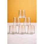 Maloria Buz Tasarım İnce Kristal Borosilikat Su Bardağı Takımı | 3'lü - 300ml