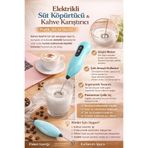 Maloria Pilli Çırpıcı, Elektirikli Süt Köpürtücü ve Karıştırıcı