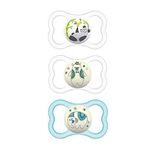 MAM Air Night & Day Bebek Emziği, Hassas Ciltler İçin, Karanlıkta Parlar, 3 Paket, 6-16 Ay, Üniseks, 3 Adet (1 Paket)
