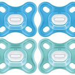 MAM Comfort Bebek Emziği,%100 Hafif Silikon, 0-3 Ay, Erkek Bebek (4'lü Paket)