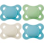 Mam Original Matte Pacifier Mavi 4'lü Emzik 0-6 Ay - Standart - Şeffaf