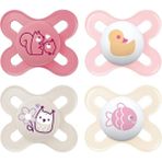 Mam Original Start Silikon Emzik 0–3 Ay, 4’lü Set, Matte Seri - 0 - 6 Ay - Pembe - Pudra