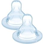Mam Teat 2 Medium Flow Silk Teat 2+ Months - 2 Pack-Orta Akışlı Emzik 2+ Ay