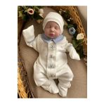 Mama Miel Baby El Işlemesi Erkek Tavşanlı Tulum