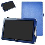 MAMA MOUTH ağız Folding ayaklı kılıf Case mit Dik Durma Fonksiyonu için 10.1 " Acer Iconia One 10 B3-A30 Android Tablet Mavi Acer Iconia One 10 B3-A30