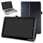 Mama Mouth Chuwi hibook hi10 pro/hibook hi10 kılıf, katlanır stant fonksiyonlu kılıf, 10,1 inç Chuwi hibook hi10 pro/hibook hi10 Windows + Android Dual OS Tablet PC 2016 için, siyah