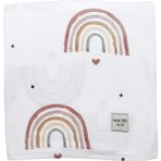 Mama Yoyo Çok Amaçlı Müslin Örtü - Pamuk Rainbow - Rosy / Gökkuşağı